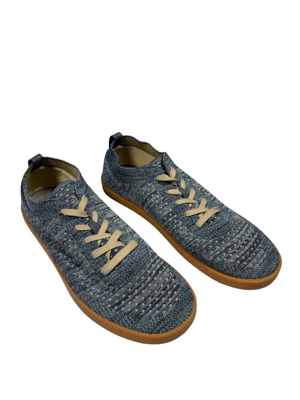 SUAVS The Zilker Gum Mens 11.5 Blue Knit Sneakers Casual Travel Shoes Minimalist
